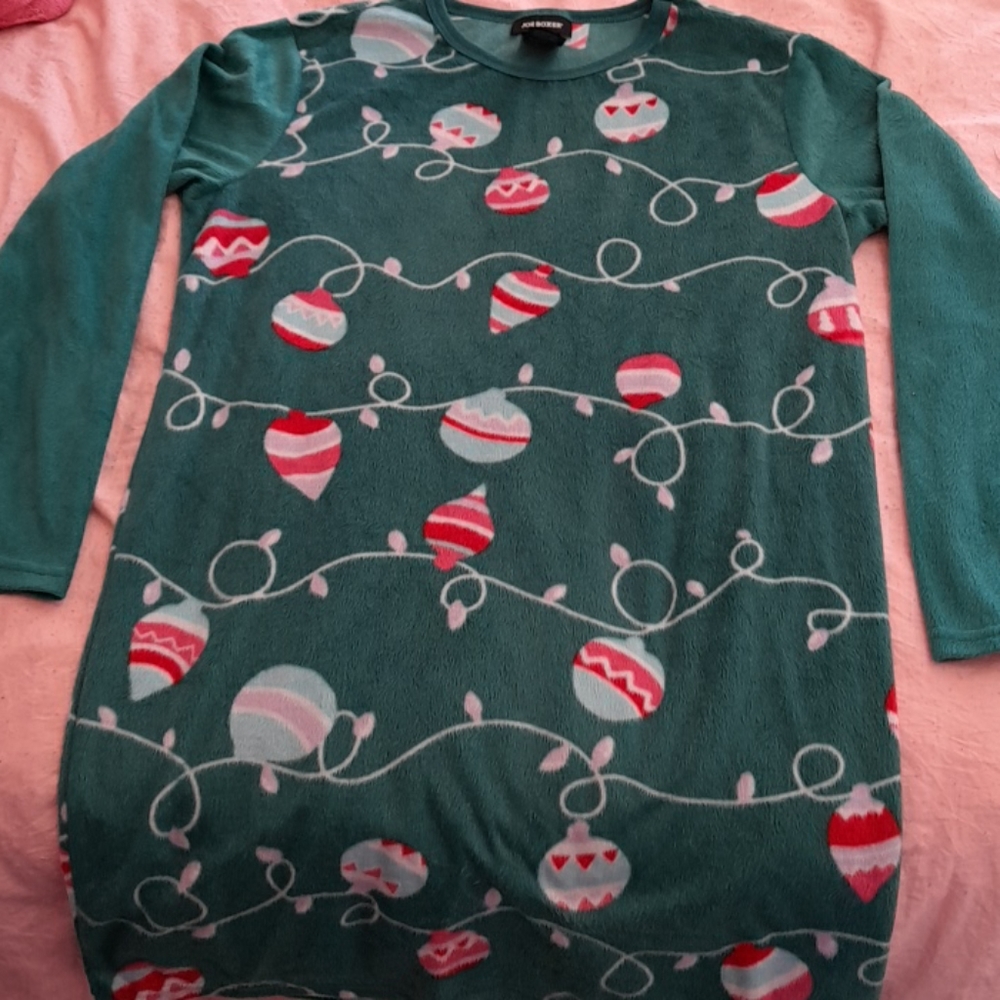 Girls Christmas pajama dress